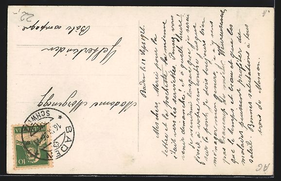 Cartoline postali: AK Baden, Kleine Bäder, 1926 – Usato da Berlin venduto da bartko-reher 1