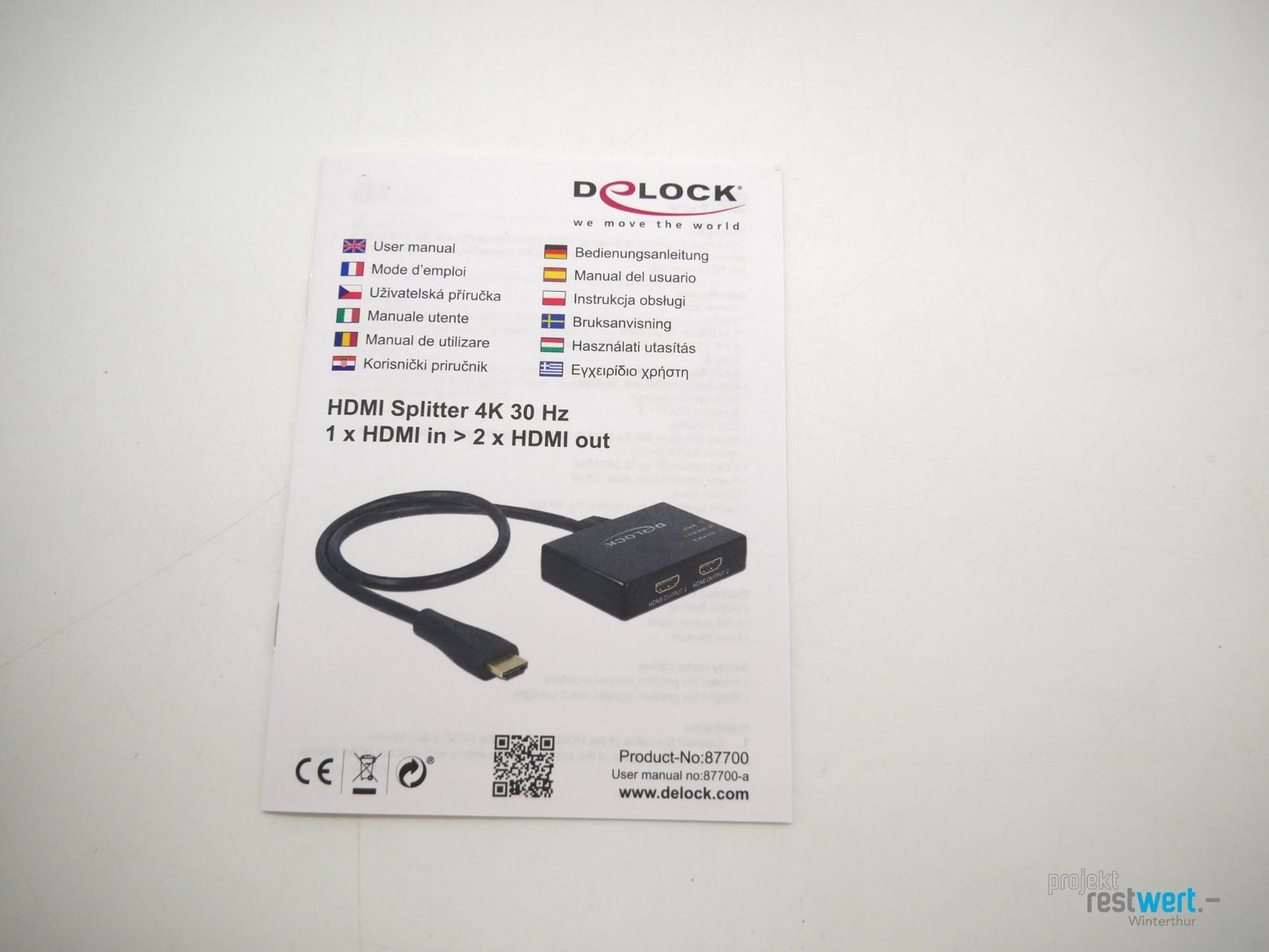 Adapter: DELOCK HDMI Splitter 4K/30Hz – Neu (gemäss Beschreibung) aus Winterthur von Restwert_Winterthur 2