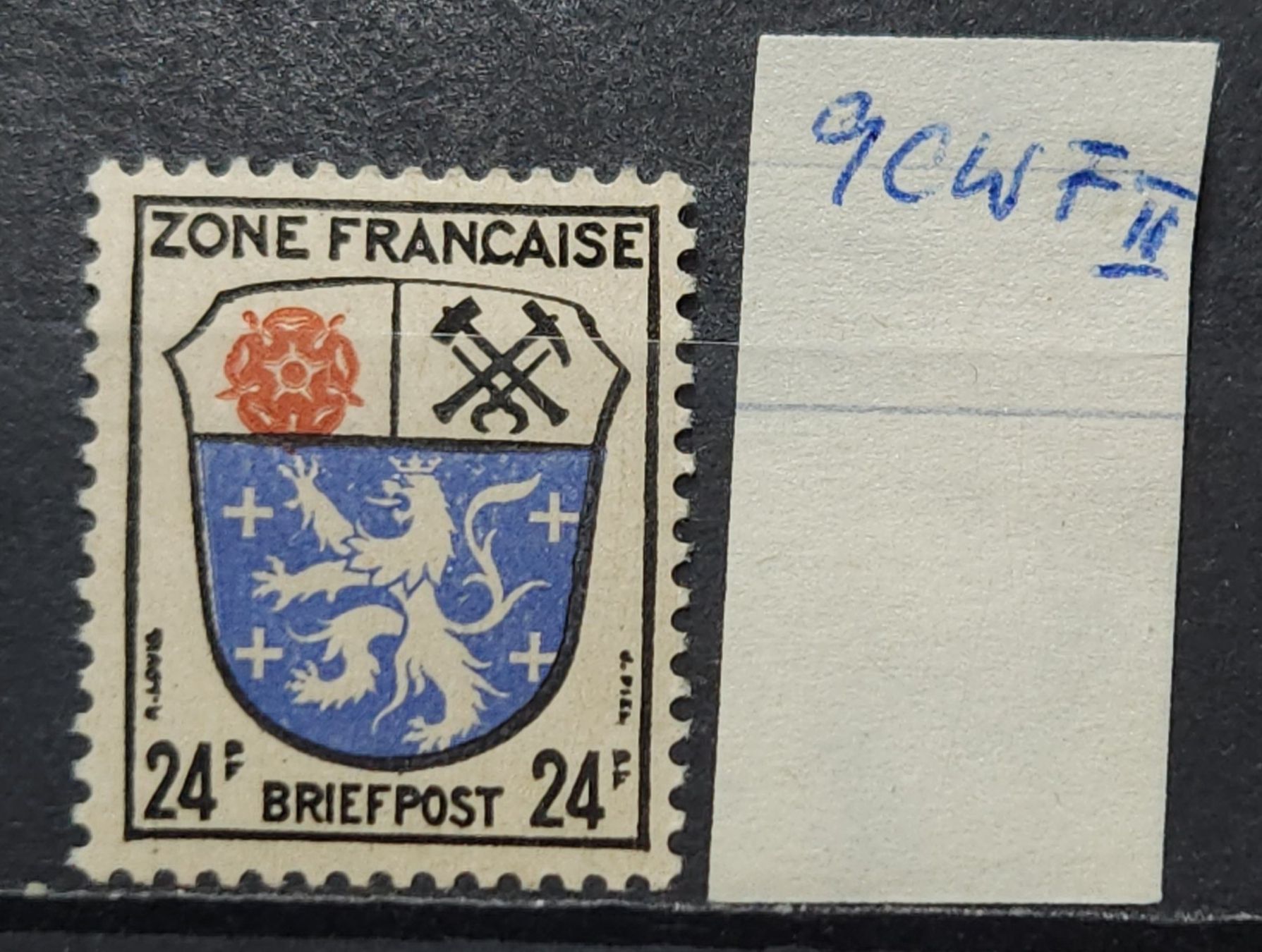 Tutti i francobolli: Franzö Zone Allgemeine Mi-Nr.9cw ll Postfrisch Geprüft BPP – Nuovo (secondo la descrizione) da Kriens venduto da Nidfeld45 1