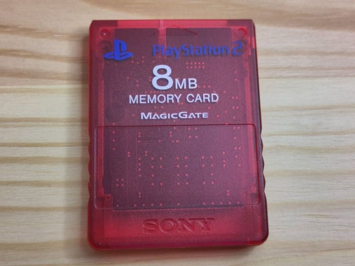 Sony Memory unit & Memory card: Memory Card Rot Crimson Red Playstation 2 PS2 8 MB – Usato da Zug venduto da RepTCG