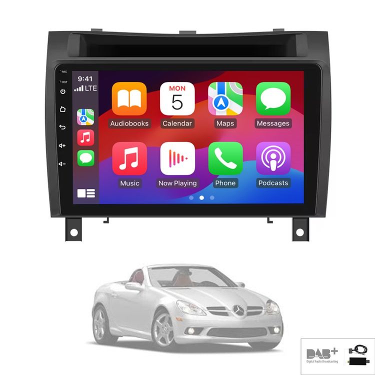 7" Stereo Radio GPS Wifi For Mercedes SLK200 SLK250 R171 SLK300 SLK350 + Carplay