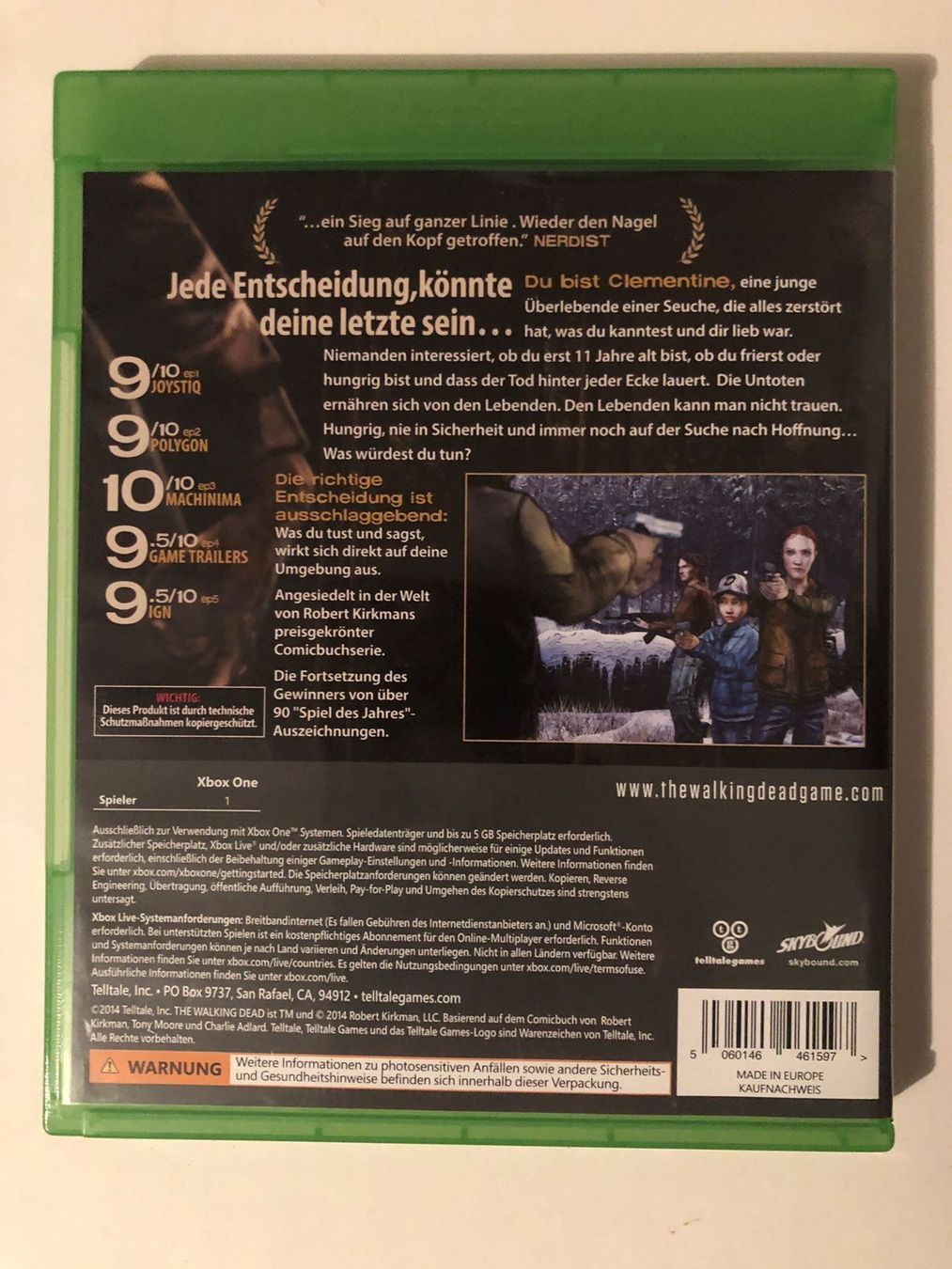 Microsoft Jeux: The Walking Dead Season Two Xbox One – D'occasion à Kestenholz par Mad18 1