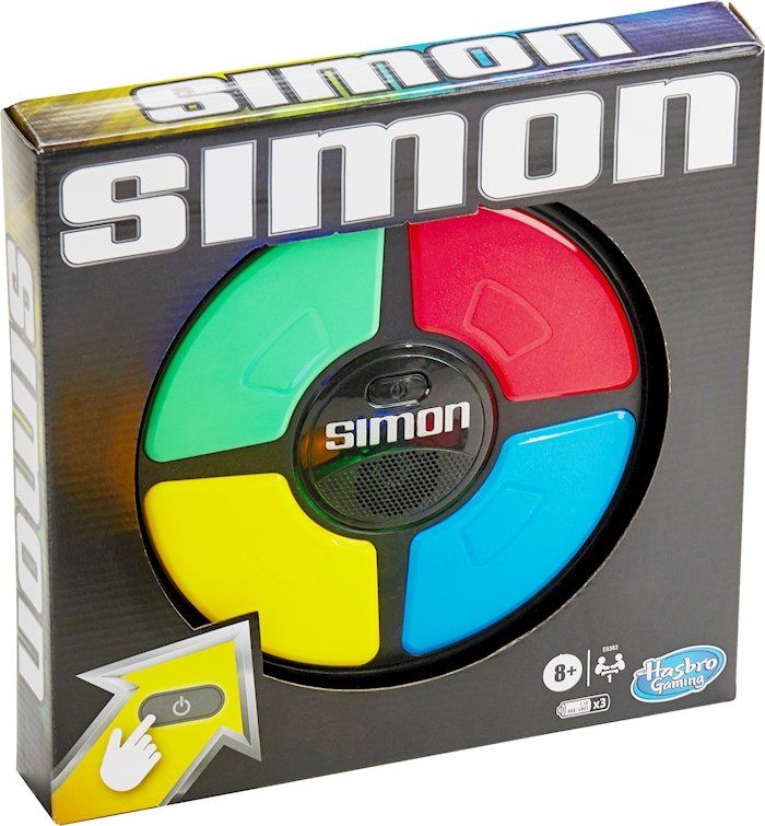 Hasbro Giochi: Jeu de mémoire Simon / Simon-Memory-Spiel – Nuovo e nell'imballaggio originale da Boudry venduto da step2blind 1