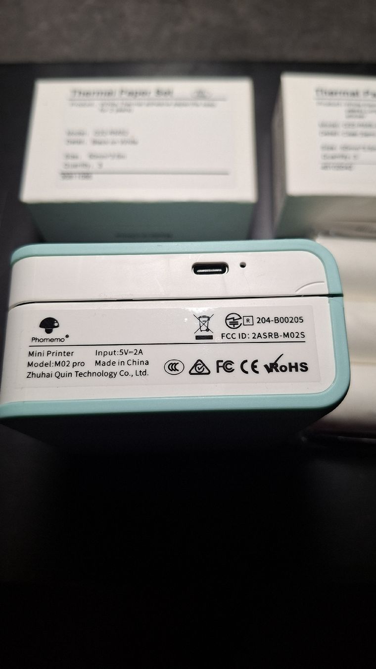 Drucker: Phomemo M02 Pro Mini Drucker mit Thermopapier Set neuwertig – Gebraucht aus Schöftland von kavali 1