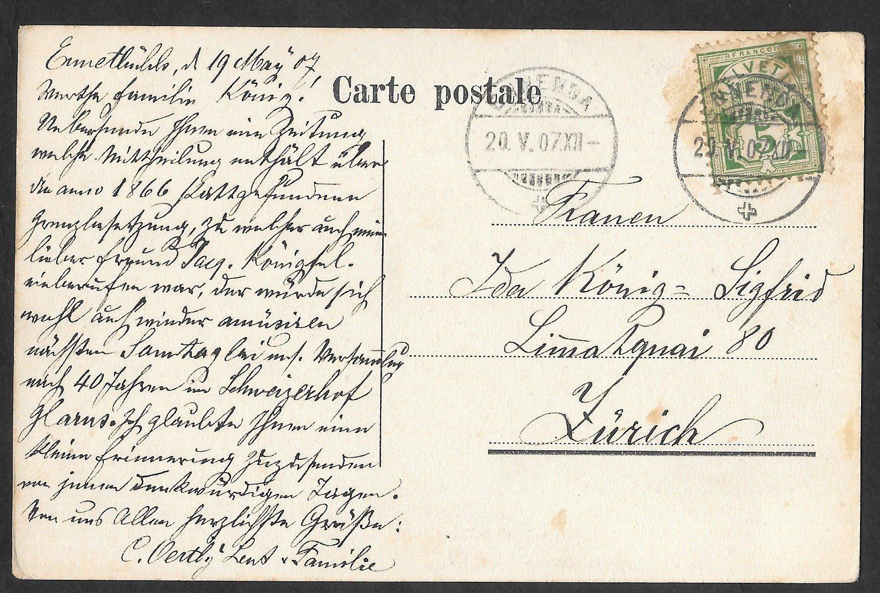 Cartoline postali: Ennenda Dorfansicht – Usato da Olten venduto da clotaldi 1