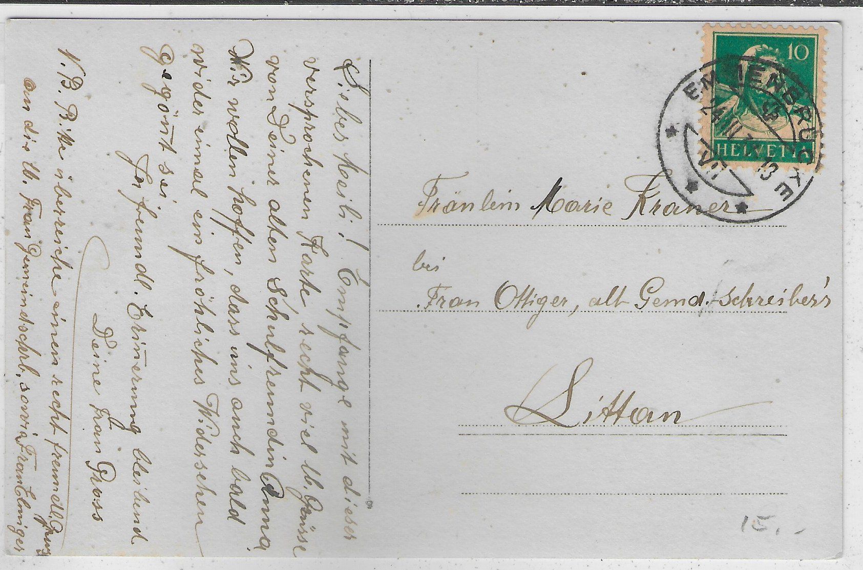 Cartoline postali: Reussbühl - Generalansicht – Usato da Ettingen venduto da Kartenplanet 1