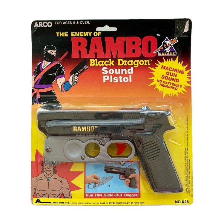 1985 | The Enemy of RAMBO Black Dragon Sound Pistol by Arco | Kaufen ...