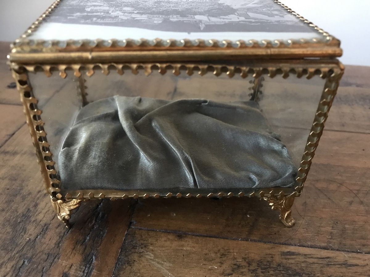Barattoli: Alte Schmuckschatulle Glas – Usato da Rapperswil SG venduto da cosiba01 2