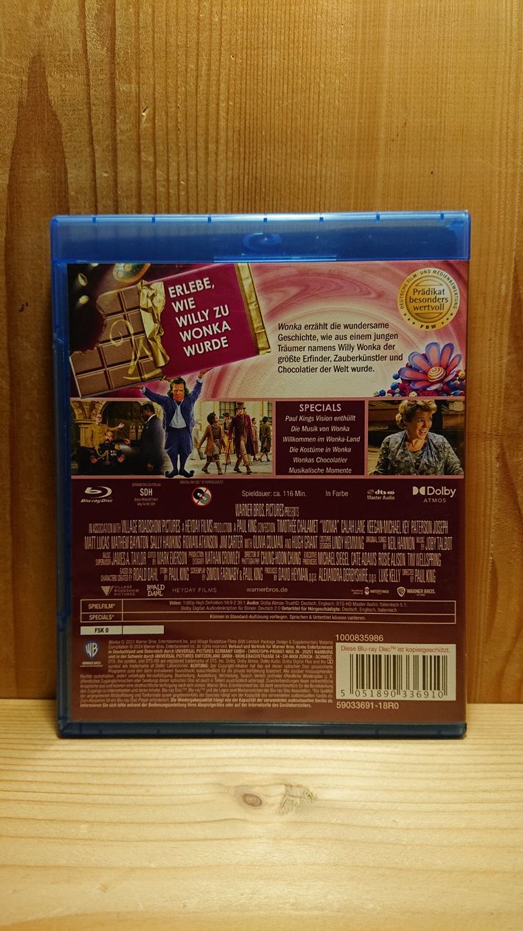 Tutti i DVDs: WONKA Blu-Ray mit Timothée Chalamet – Usato da Wilderswil venduto da Exebub 1