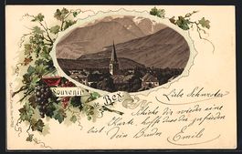 Litho Bex, Ortsansicht aus der Vogelscha