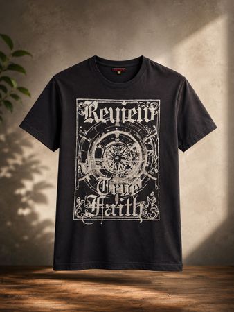 T-shirt Review “True Faith” noir – Taille M – Très bon état