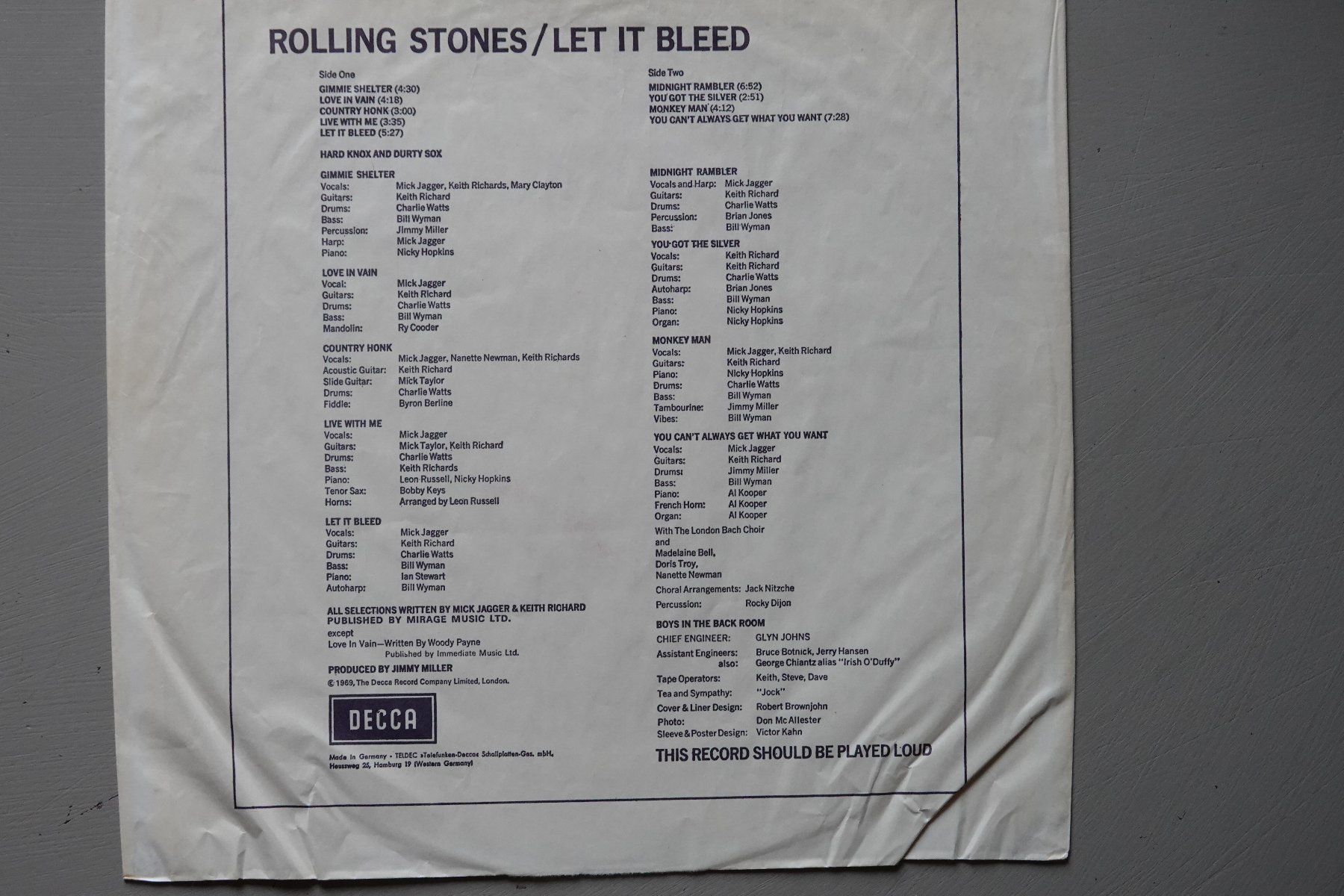 Dischi in vinile: Rolling Stones Let it bleed – Usato da undervelier venduto da usc_7wvr 2