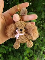 Amigurumi Schlüsselanhänger mit Hund  Cocker -  Spaniel