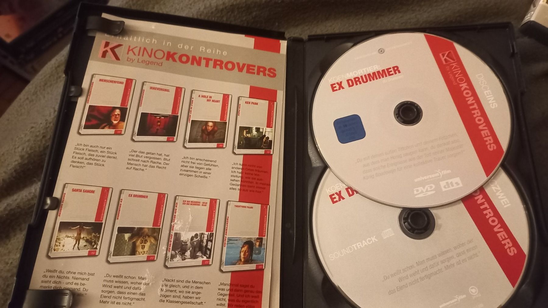 Tutti i DVDs: Ex Drummer DVD Kino Kontrovers – Usato da Olten venduto da Donatello1984 2