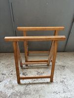 Zwei stabile Holzböcke klappbar aus Holz gebraucht