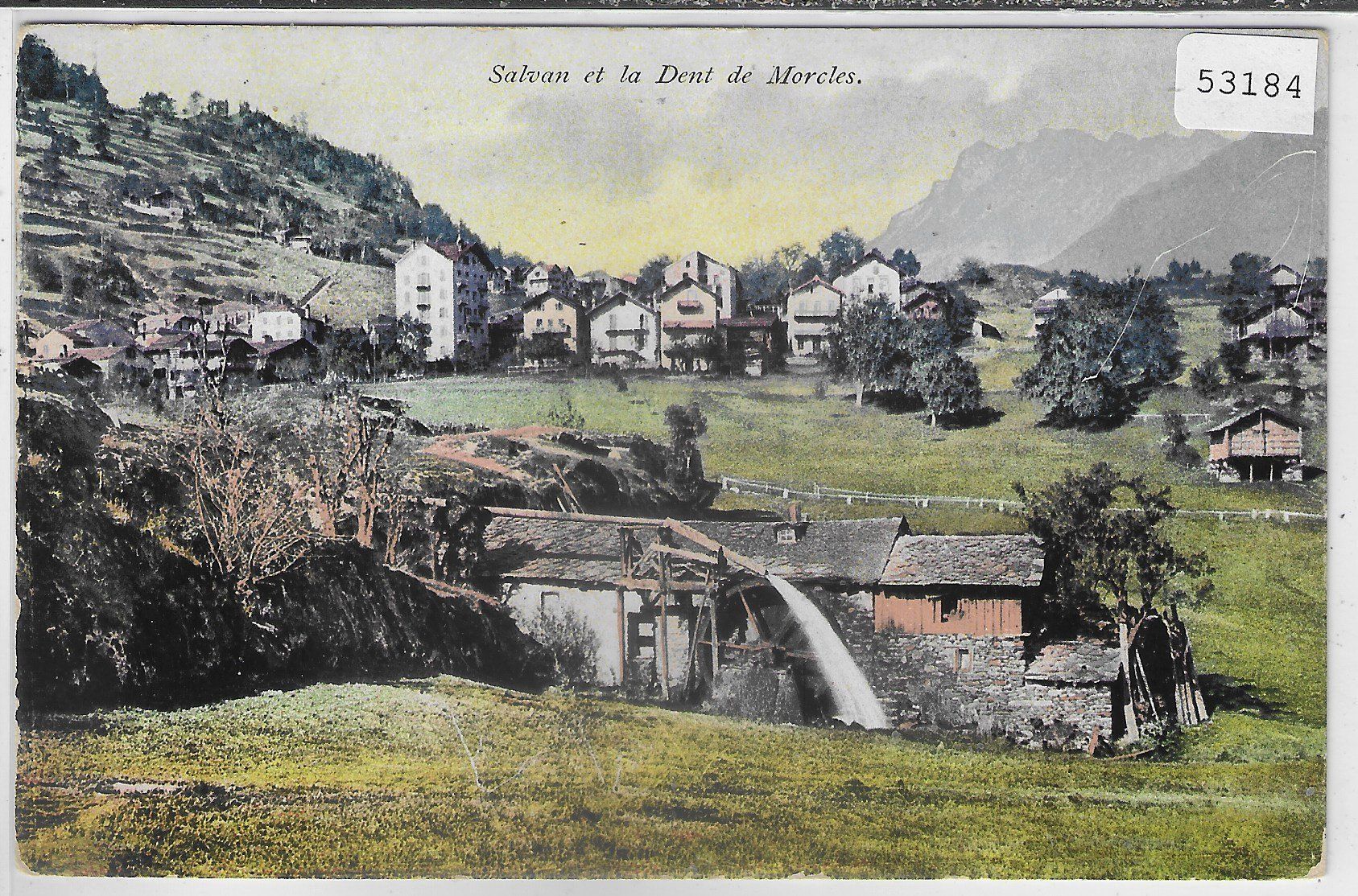 Ansichtskarten: Salvan et le Dent du Morcles - Litho – Gebraucht aus Ettingen von Kartenplanet