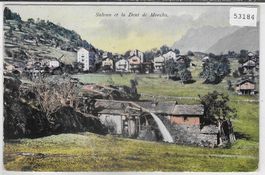 Salvan et le Dent du Morcles - Litho