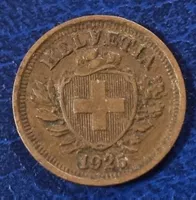 1 RAPPEN JAHR 1925 - SCHWEIZ