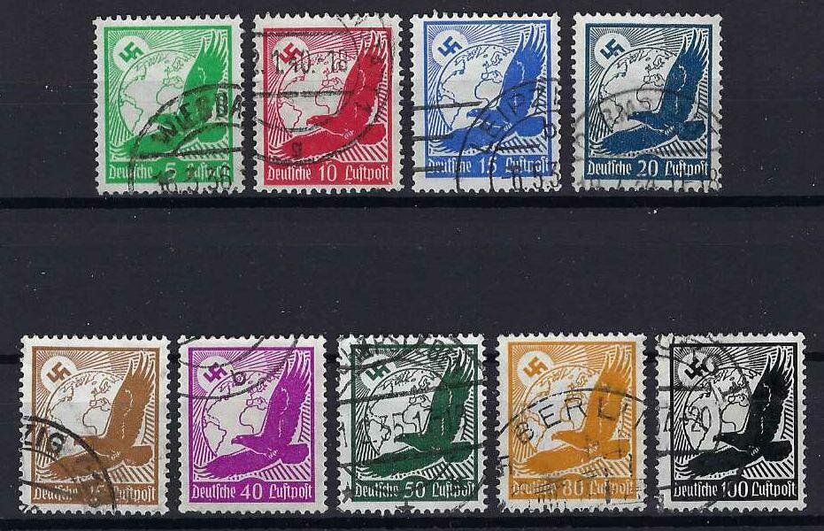 Tutti i francobolli: Deutsches Reich Flugpost 1934 gute Werte gest. – Usato da Hitzkirch venduto da walti1959