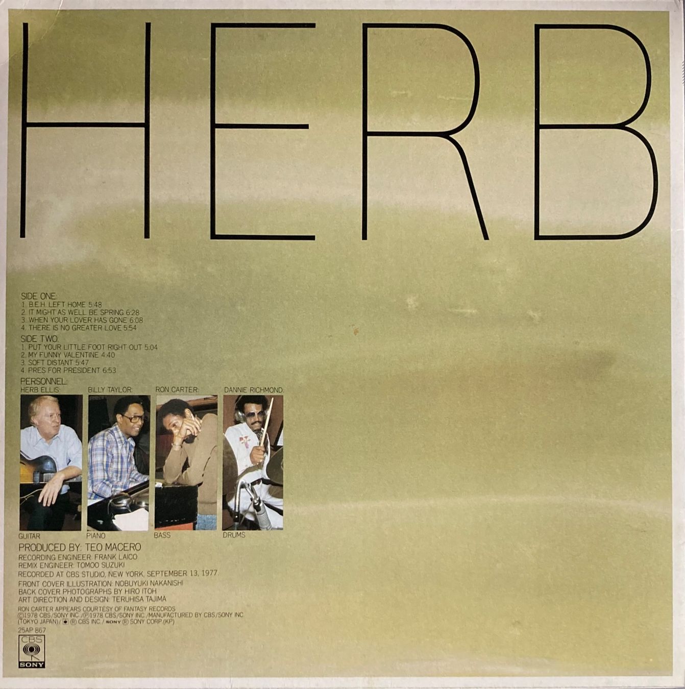 Vinyles: HERB ELLIS - HERB – D'occasion à Poliez-Pittet par Newtown-Records 1