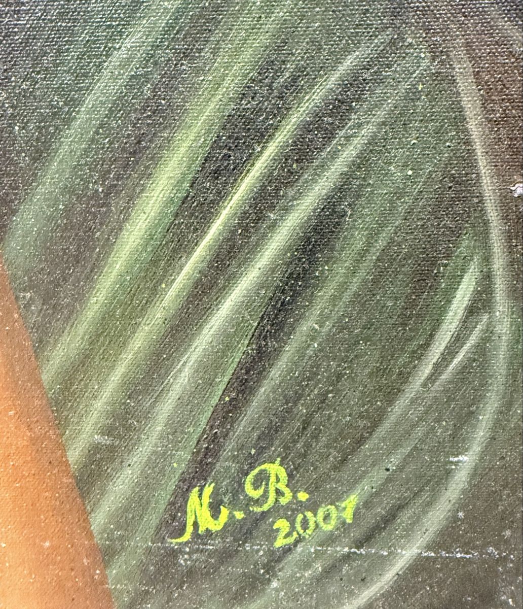 Gemälde:  Aktgemälde auf Holz von N.B -2001 – Gebraucht aus Solothurn von NUVICO 4