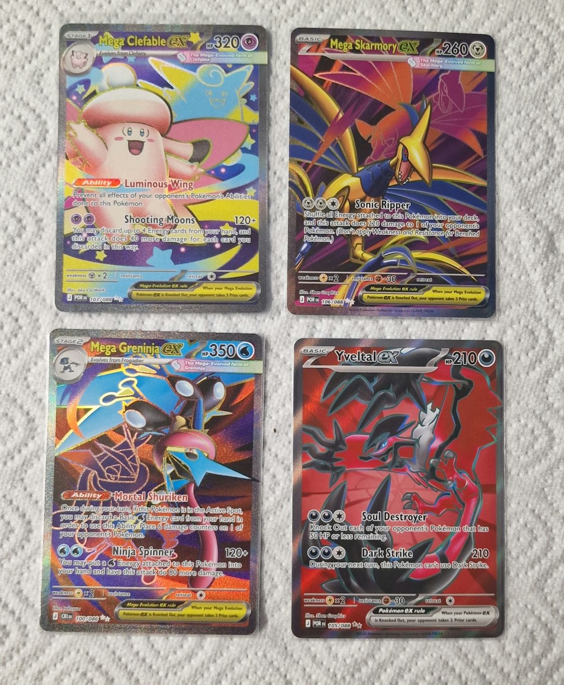 Pokémon Cartes à collectionner: 4 Pokemon EX Karten EN ab 1.- – Neuf (Voir description) à amriswil par 3dworldswiss