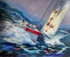 - Italienisches Gemälde - 50x40cm