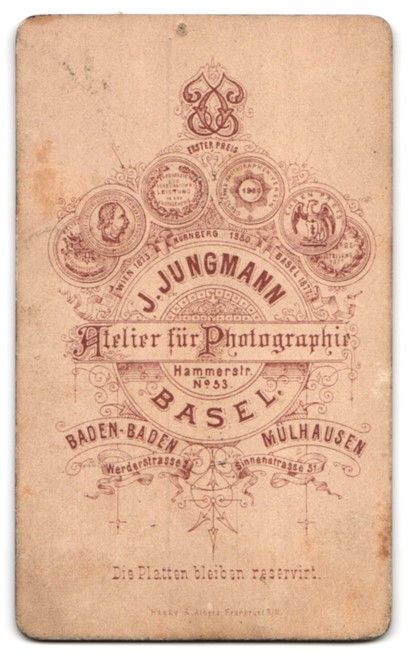 Fotografie & Manifesti: Fotografie J. Jungmann, Basel, Hammerstr – Usato da Berlin venduto da bartko-reher 1