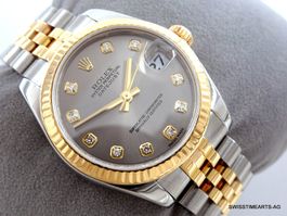 ROLEX DATEJUST 18K/SS / DIAMANTEN 178273 AUTOMATIK 31MM 2008