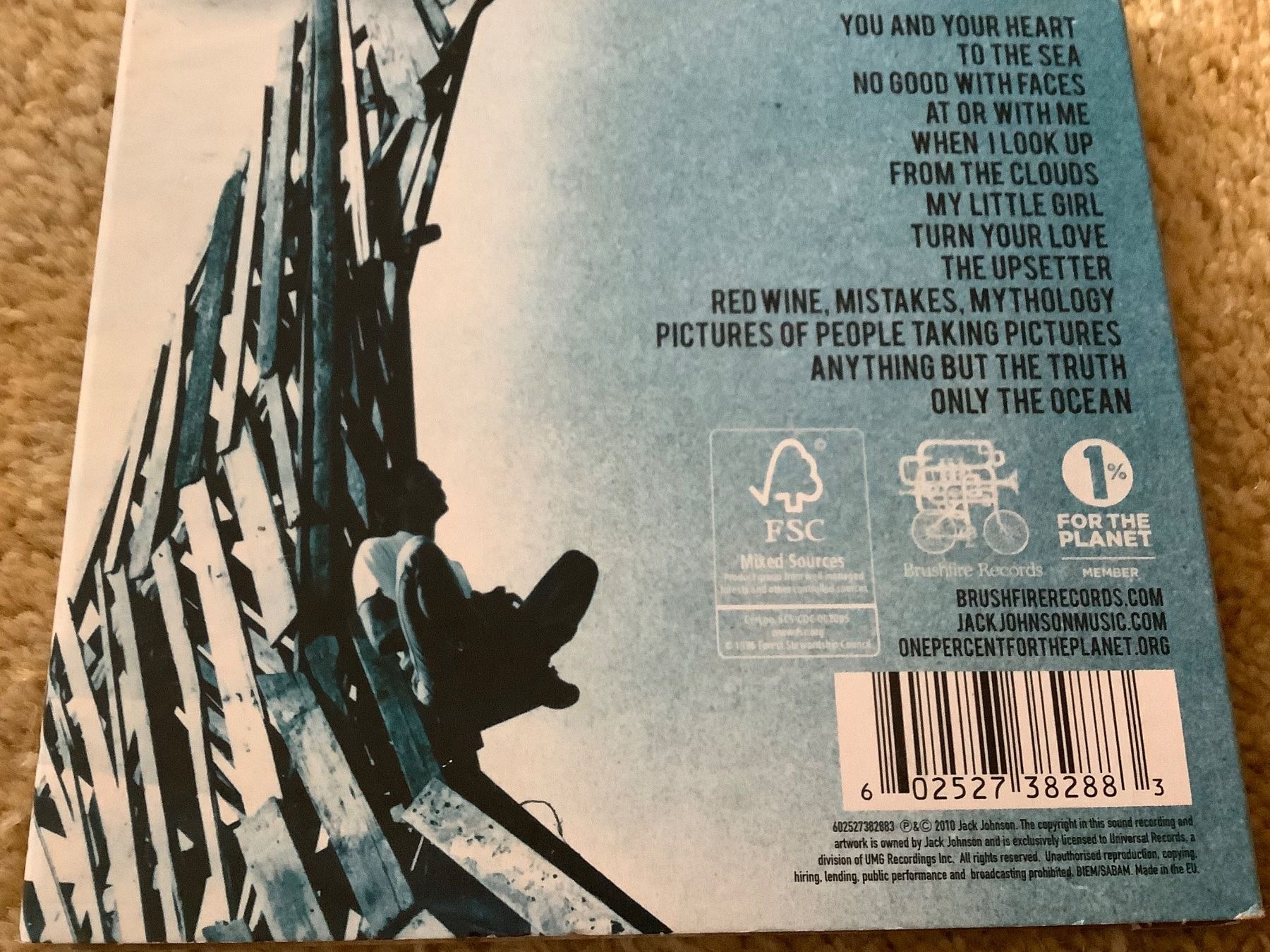 CD: Jack Johnson * To the Sea – Usato da herzogenbuchsee venduto da HIFIANER 1