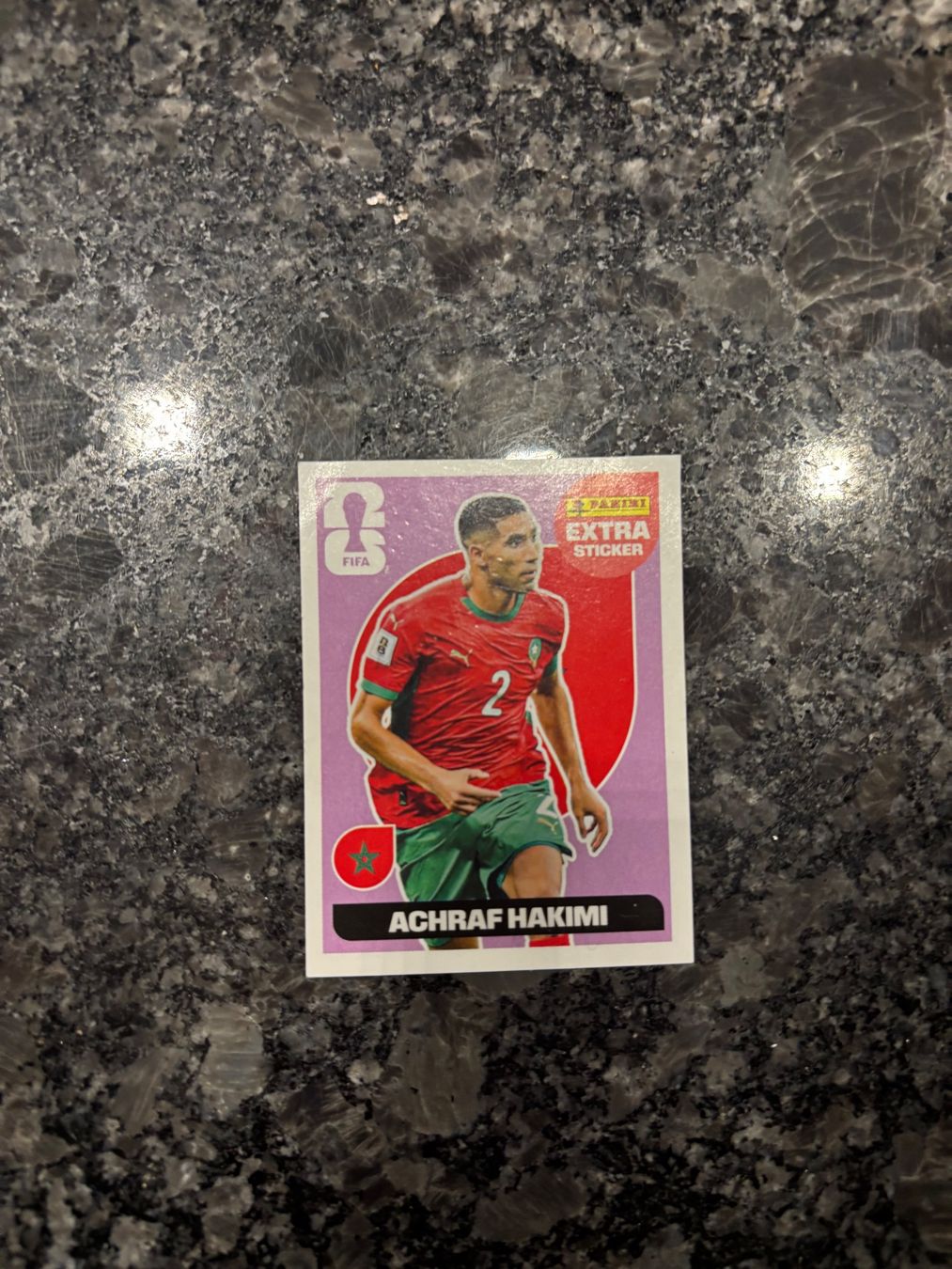 Panini Carte collezionabili: Panini Extra Sticker Achraf Hakimi Lila. – Nuovo (secondo la descrizione) da Untersteckholz venduto da Buchenholz2006
