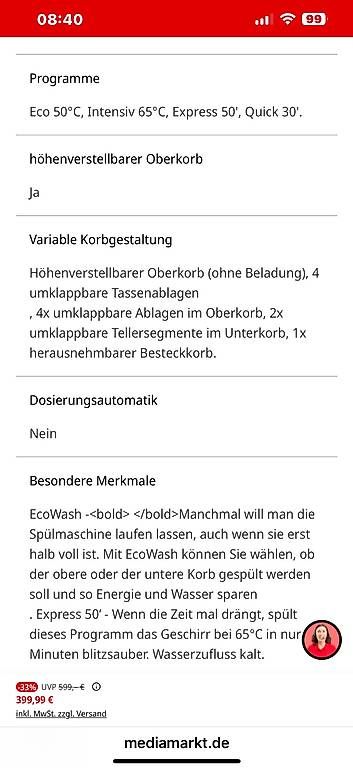 Lavastoviglie: Geschirrspüler Sharp schwarz  – Usato da Delemont venduto da Mellax75 3