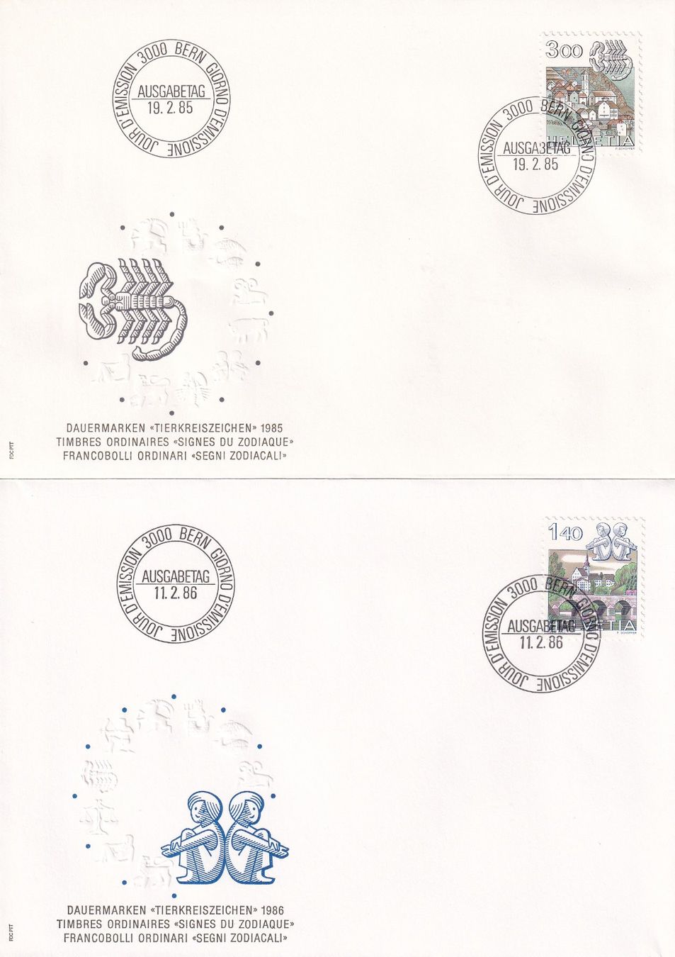 Tutti i francobolli: Lot 10 Briefe FDC 1982 - 1986 – Usato da Rossa venduto da becky05 4