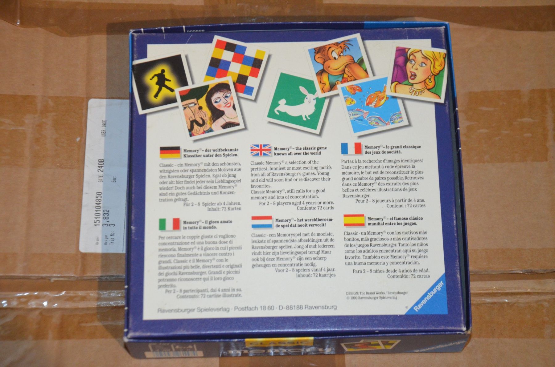 Ravensburger Giochi: JEUX - SPIEL - MEMORY – Usato da Chiasso venduto da Dolly015 1