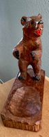 Figur Brienzer Schnitzerei Holz BÄR Pfeifenhalter