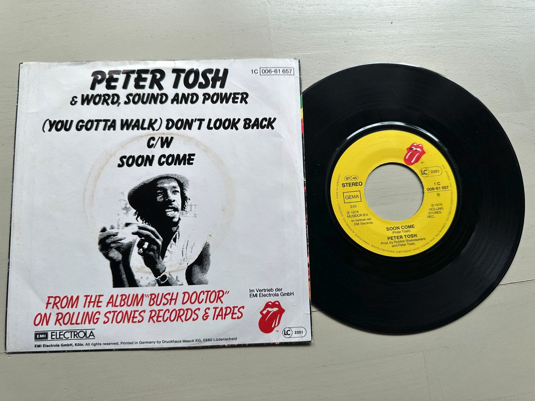 Schallplatten: PETER TOSH MICK JAGGER rare Single ROLLING STONES Reggae 70' – Gebraucht aus Basel von Partridge 1