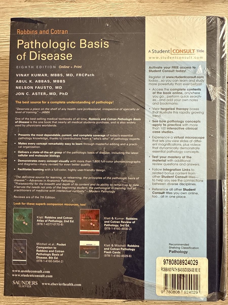 Libri: Pathologic Basis of Disease - Eighth Edition – Nuovo e nell'imballaggio originale da Genève venduto da DoualS 1