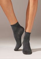 6er-Pack Glitzersocken - Calzedonia (Schwarz, Silber, Grau)