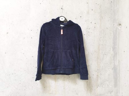Sweat capuche zippé H&M, bleu marine, fille, taille 110/116
