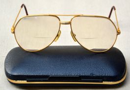 Brillenfassung Cartier monture de lunettes plaqué or 18K