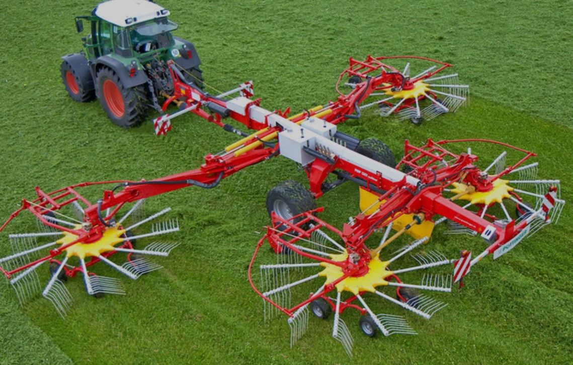Fendt Trattori: Pöttinger Vierfachschwader 1252C – Usato da Emmenbrücke venduto da Calida1