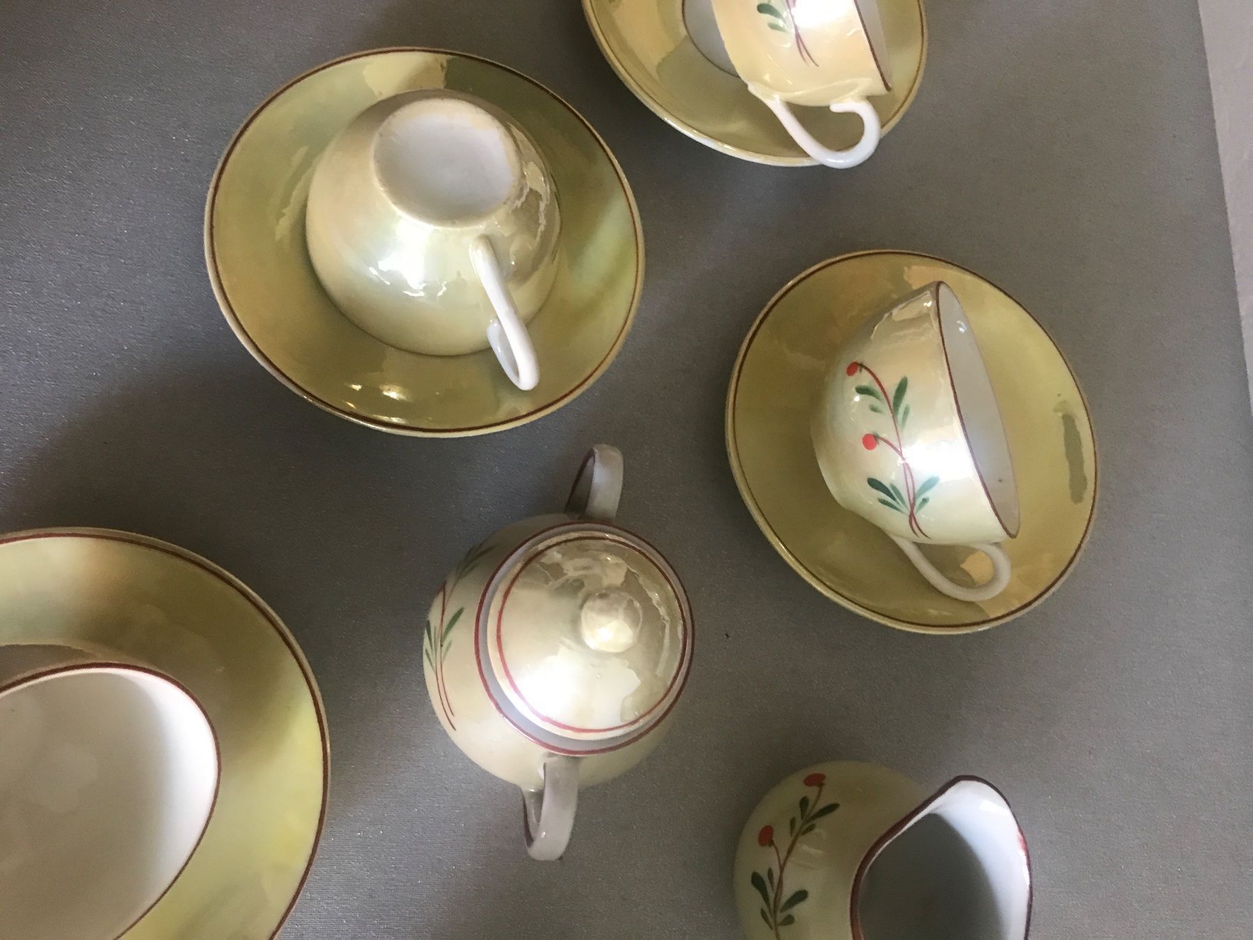 Set di piatti: Vintage Kaffee Service Perlmut – Usato da Wettingen venduto da Andres54 3