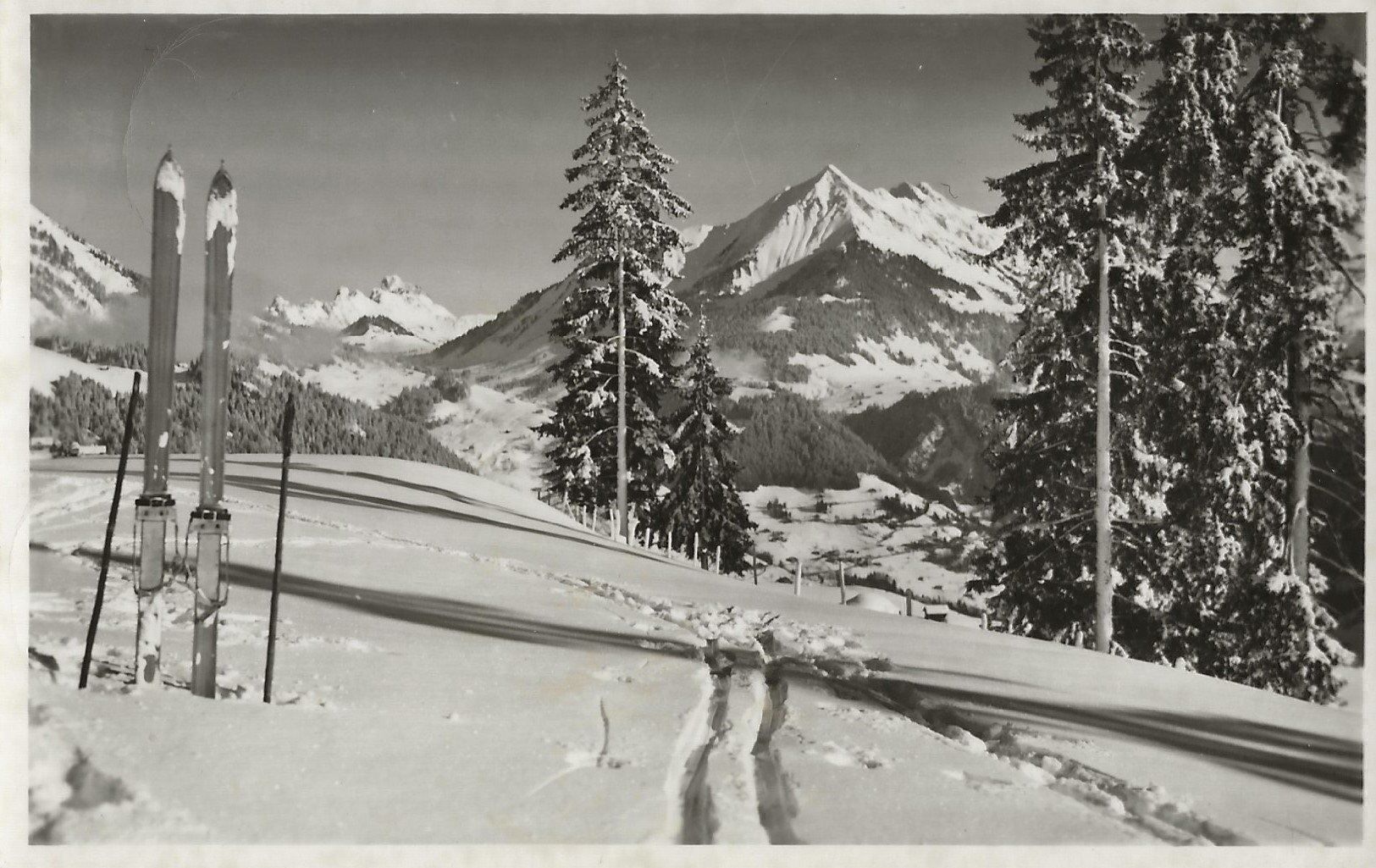 Cartoline postali: Leysin, Wintersport, Ski – Usato da Frauenfeld venduto da Merk52
