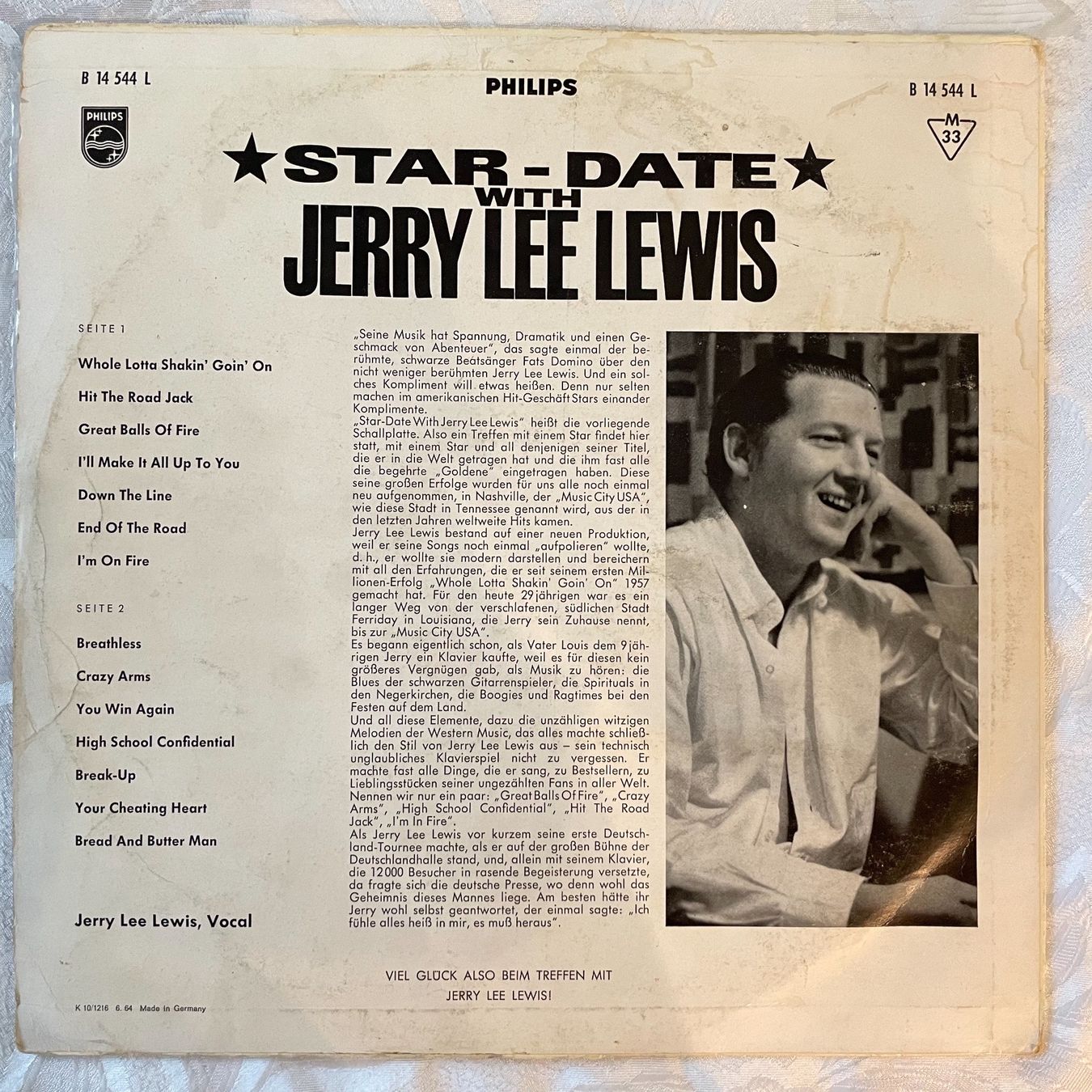 Schallplatten: Jerry Lee Lewis / Star - Date With Jerry Lee Lewis – Gebraucht aus Zürich von fehlton 1