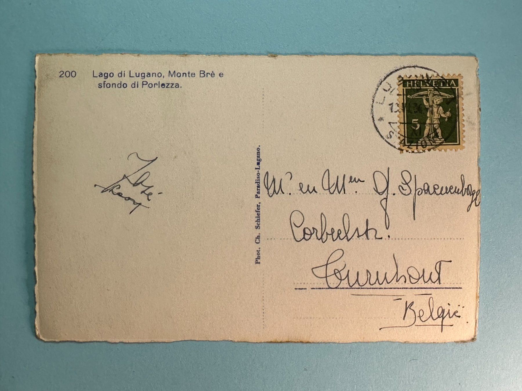 Cartoline postali: Lago du Lugano - Monte Brè – Usato da Steg VS venduto da _vinci_ 1