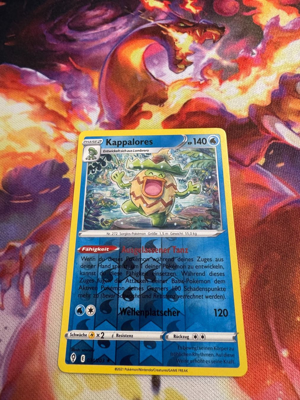 Pokémon Carte collezionabili: Kappalores (EVS 034) / Reverse Holo / Drachenwandel – Nuovo (secondo la descrizione) da Bülach venduto da CherryBlu