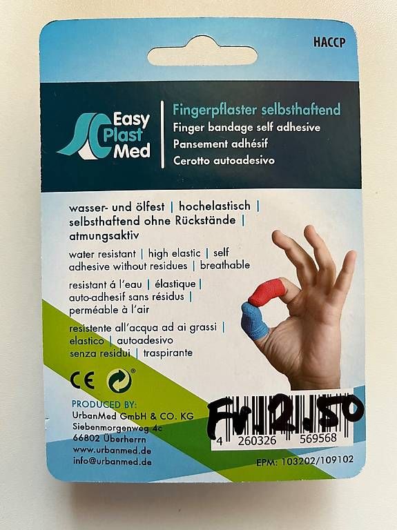 Kit di pronto soccorso: Fingerpflaster selbsthaftend – Nuovo e nell'imballaggio originale da Nottwil venduto da Frontal 2