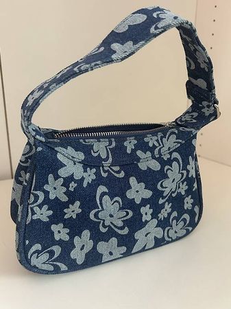 Bershka Blaue Handtasche 
