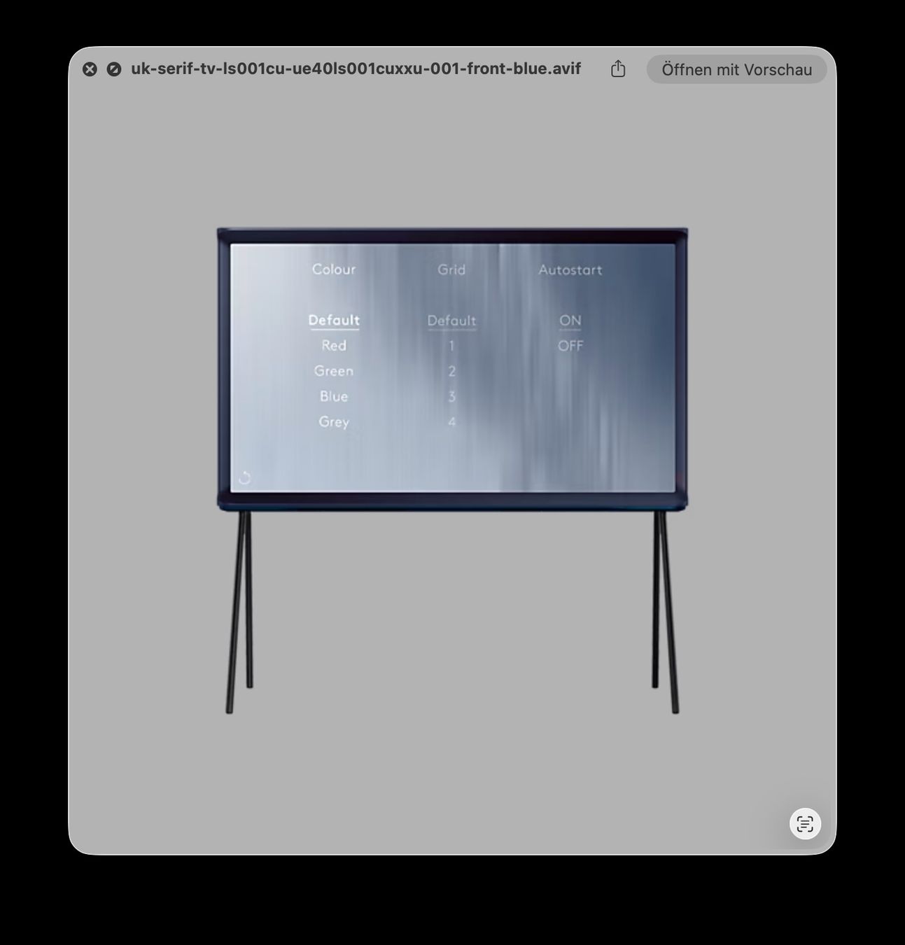 Samsung Appareils TV: Samsung Serif TV 40" Dark Blue – D'occasion à Niederteufen par lachleder