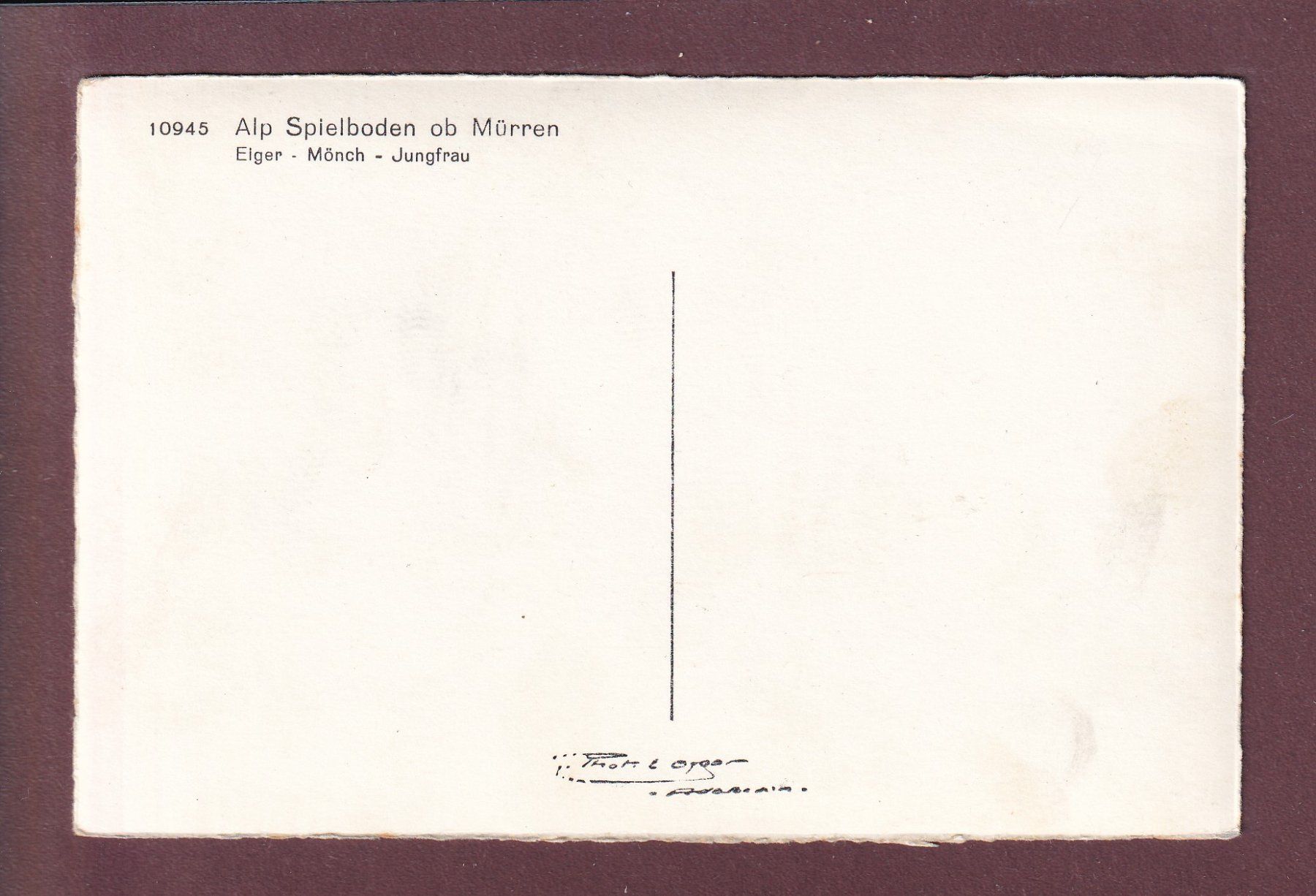 Cartoline postali: ALP SPIELBODEN ob Mürren – Usato da Pully venduto da nicecards 1